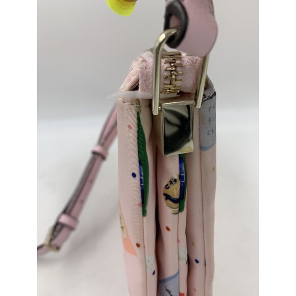 Kate Spade Triple Gusset Crossbody DOWN CHAMPAGNE NWT Blemished - Picture 13 of 13